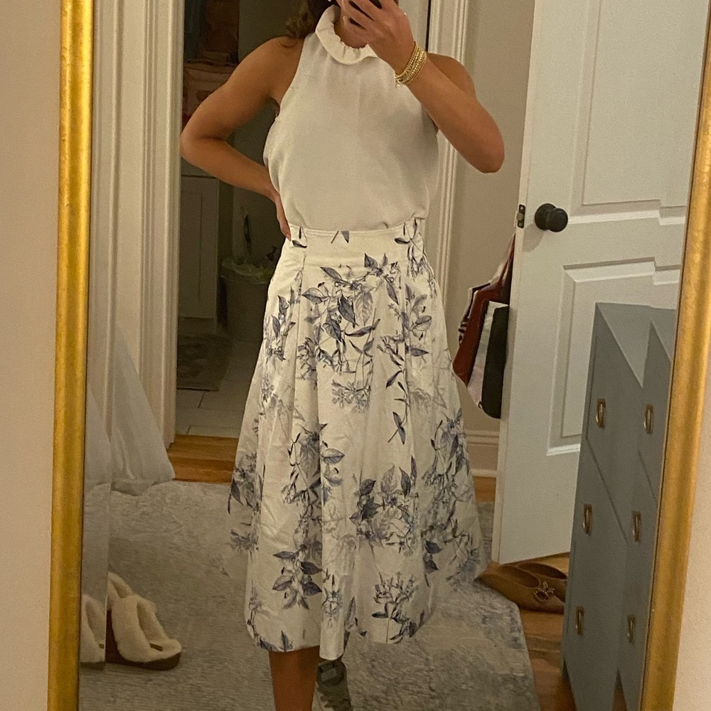 Toile Midi Skirt